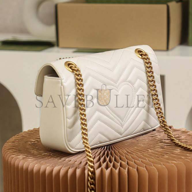 G*u*i marmont small matelasse shoulder bag 443497 (26*15*7cm)